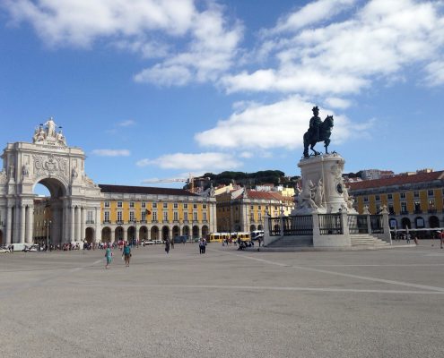 Lissabon - Praça do Comércio Angie Erleben in Lissabon